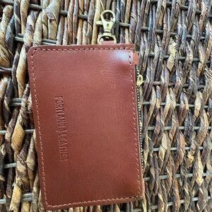 New Portland Leather Goods zip zap wallet in Chestnut